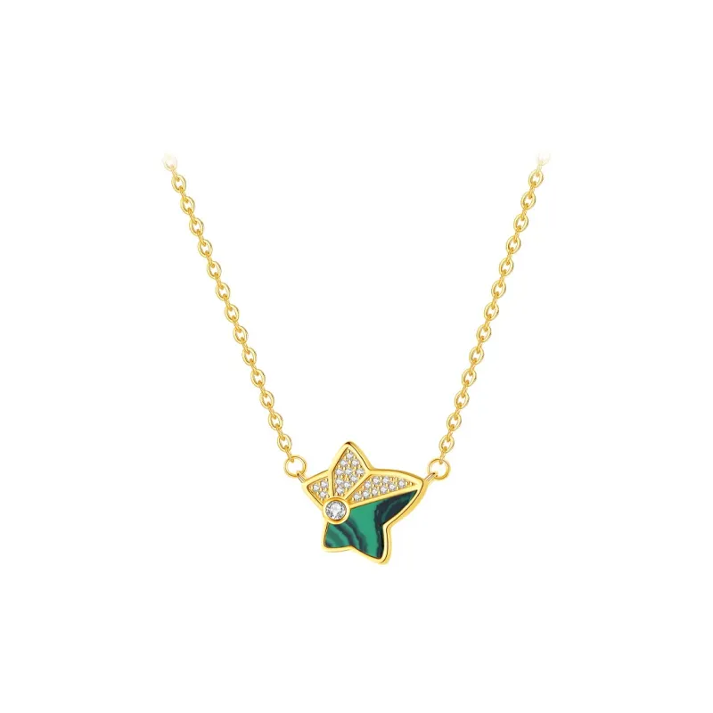 DIHUAJI S925 Silver Malachite Necklaces Women's-0