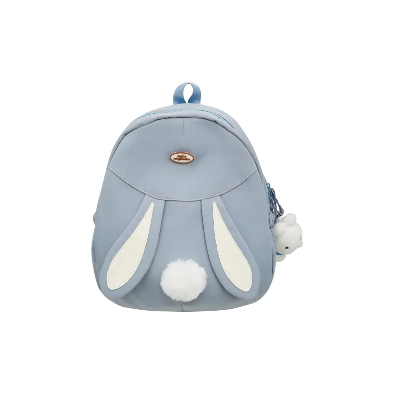 URBAN FOREST Nylon Backpack Unisex White/Black/Pink/Yellow/Blue-24