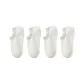 [4 Pack/Bamboo Fiber Antibacterial Breathable]4 Pairs White
