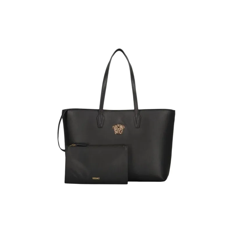 FANSIZHE Calfskin Tote Bag, Shopping Bag, Shoulder Bag Women's Black-1