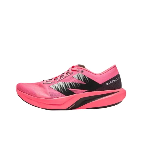 New Balance FuelCell Rebel V4 Abrasion Resistant Low Top Running Shoes Men's Pink