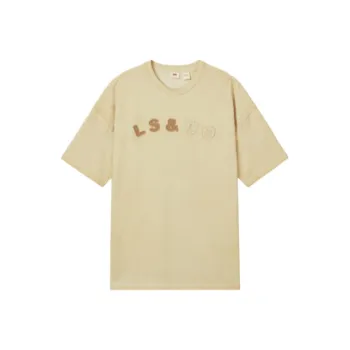 Levis T Shirts Men Light Brown
