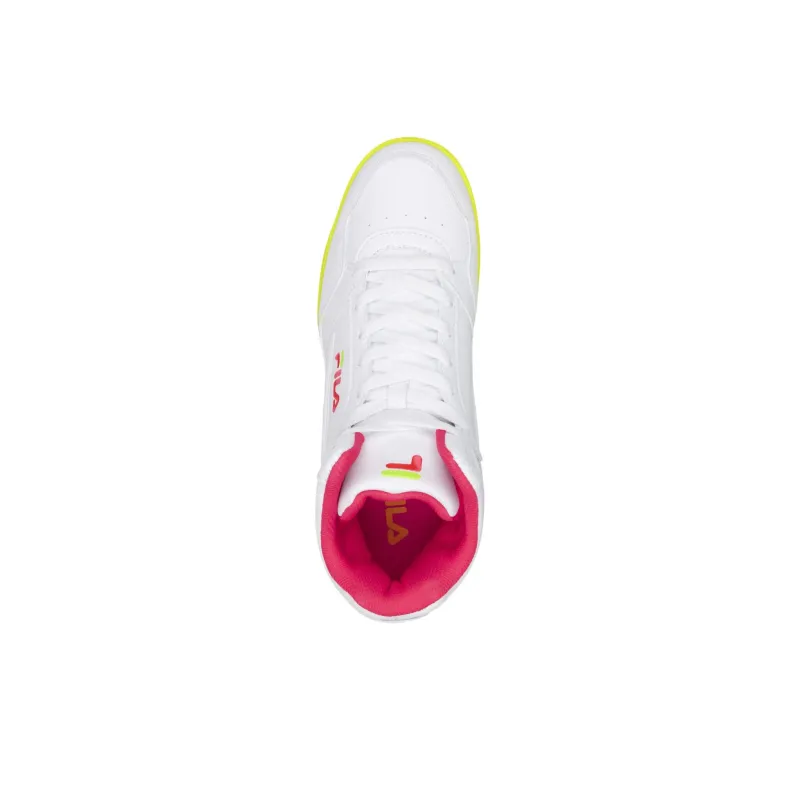 FILA Everge High Top Skateboard Shoes Women's White-3