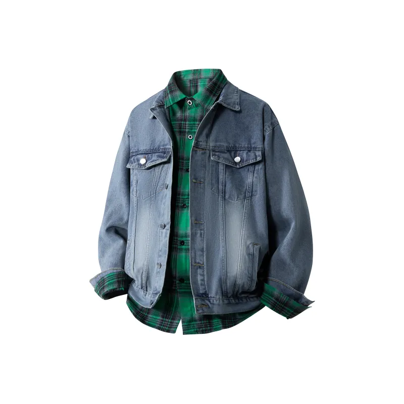 HOKLV Jacket Unisex Black Coat+Yellow Shirt-28