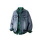 Blue Coat+Green Shirt