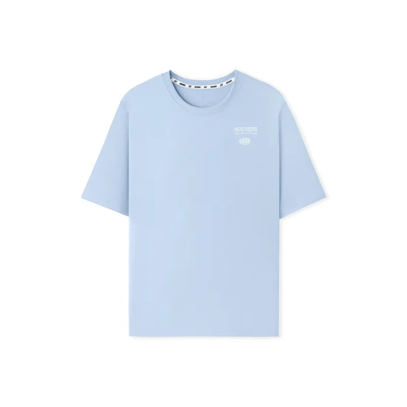 Skechers Sports Life Collection T Shirt Unisex Xenon Blue-0