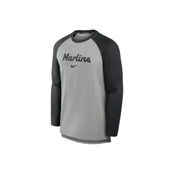Nike Miami Marlins Authentic Collection Game Time Men's Nike Breathe Mlb Long-Sleeve T-Shirt