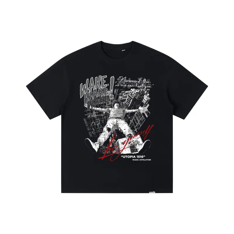 AWAKEN THE ROSE T Shirts Unisex Black-0