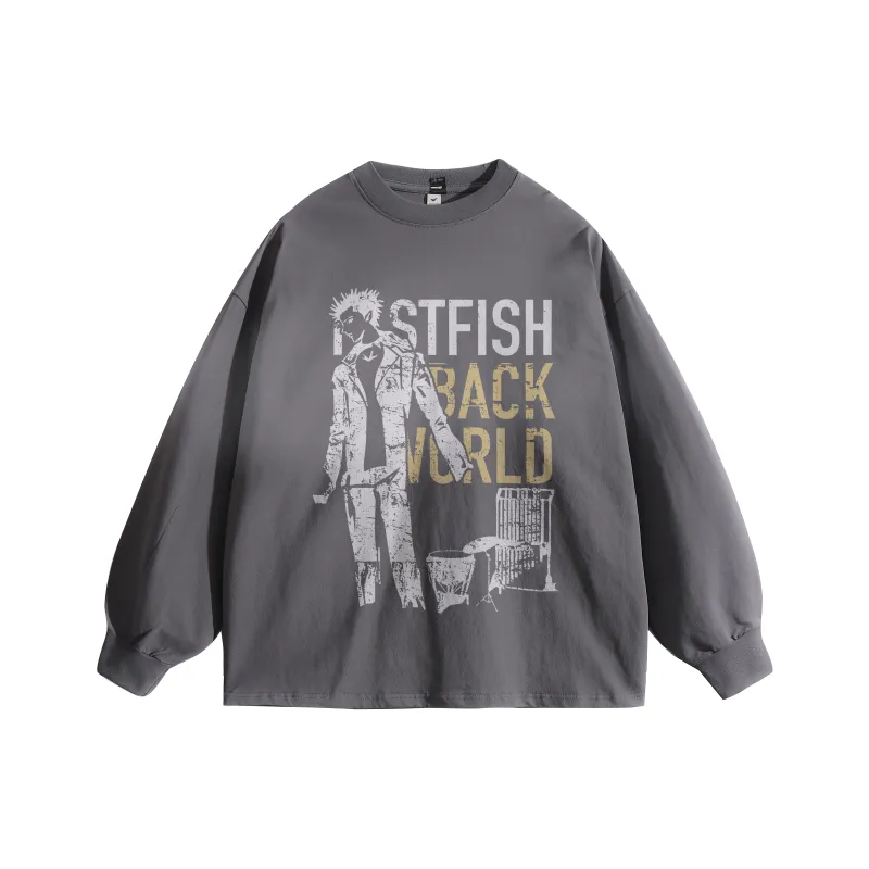 FASTFISH T-Shirt Unisex Dark Gray-0