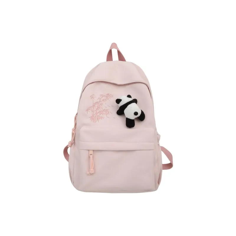 URBAN FOREST Nylon Backpack Unisex Ecru/Black/Pink/Light Yellow/Light Green/Light Blue-7