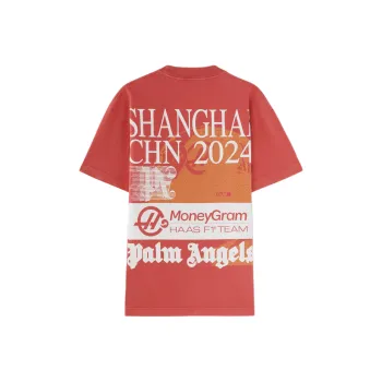 PALM ANGELS X MoneyGram Haas F1 Cotton T shirt