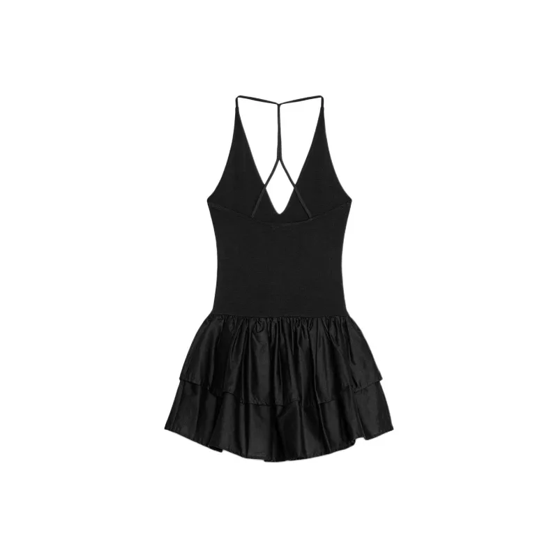 ZARA Slip Dresses Women's Black-1