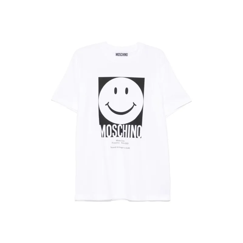 MOSCHINO X Smiley Crewneck T Shirt-0