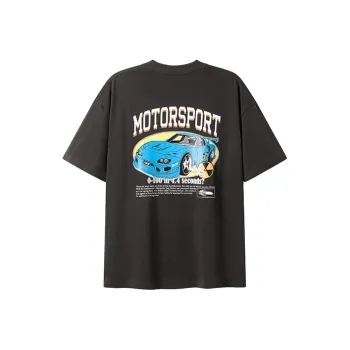 Toos. Drop Shoulder Sleeve T Shirt Unisex Black