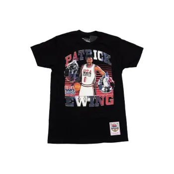 NBA x Mitchell & Ness FW24 Legend USA Patrick Ewing T-Shirt Men's Black