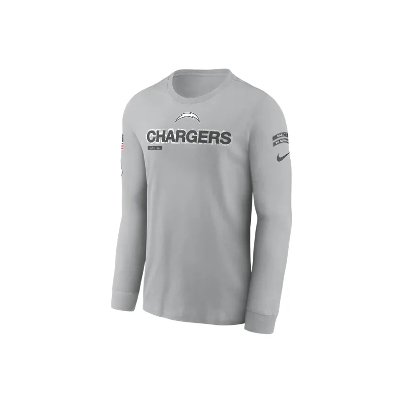 Nike Los Angeles Chargers Salute To Service Mascot Edge Legend Men's Nike Nfl Long Sleeve T Shirt-0