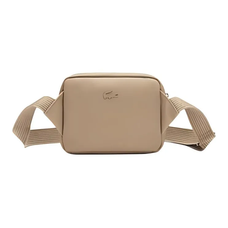 LACOSTE PVC Shoulder Bag Crossbody Bag Medium Size Men's Cassava-3