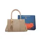 Embroidered Khaki+Shopping Bag