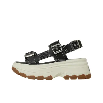 Converse All Star Trekwave One Strap Sandals Medium Heel 3 5cm Women's Black