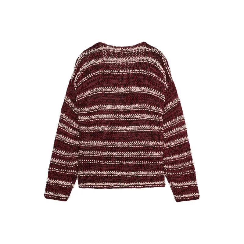 ZARA Knitwear Women's White/Dark Red-1