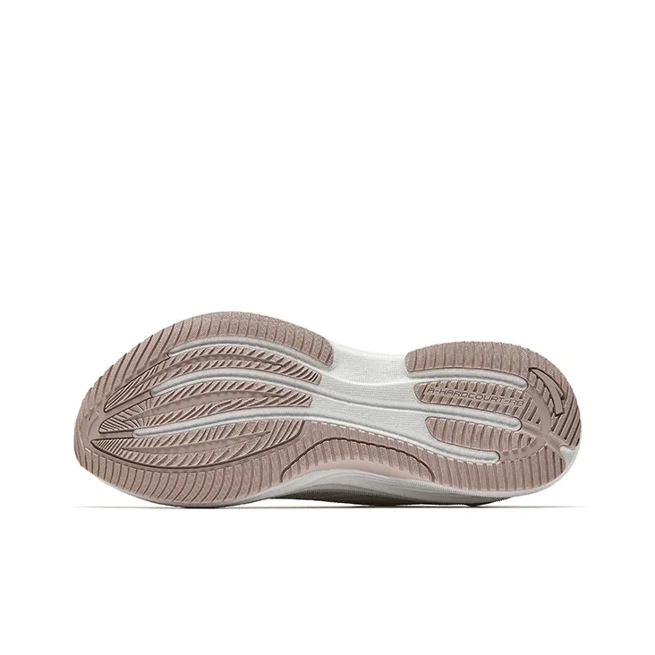 Anta Anti Slip Wear Resistant Low Top Casual Running Shoes Women's Ivory White/Lotus Gray-4
