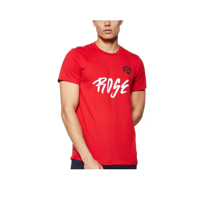 Adidas CNY D Rose Graphic T Shirt Men's Red-0
