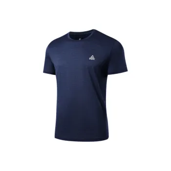 PEAK T Shirt Men's Dark Blue Floral Gauze