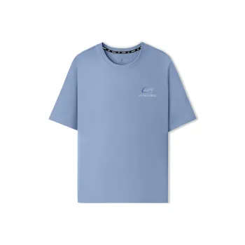 Skechers Sports Life Collection T Shirt Unisex Slate Denim Blue