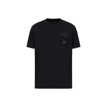 ARMANI EXCHANGEAE SS22 T Shirt Men's Navy Blue