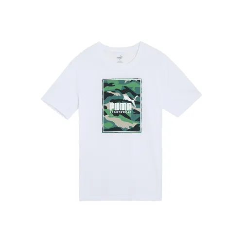 PUMA BOX LOGO T Shirts Men White