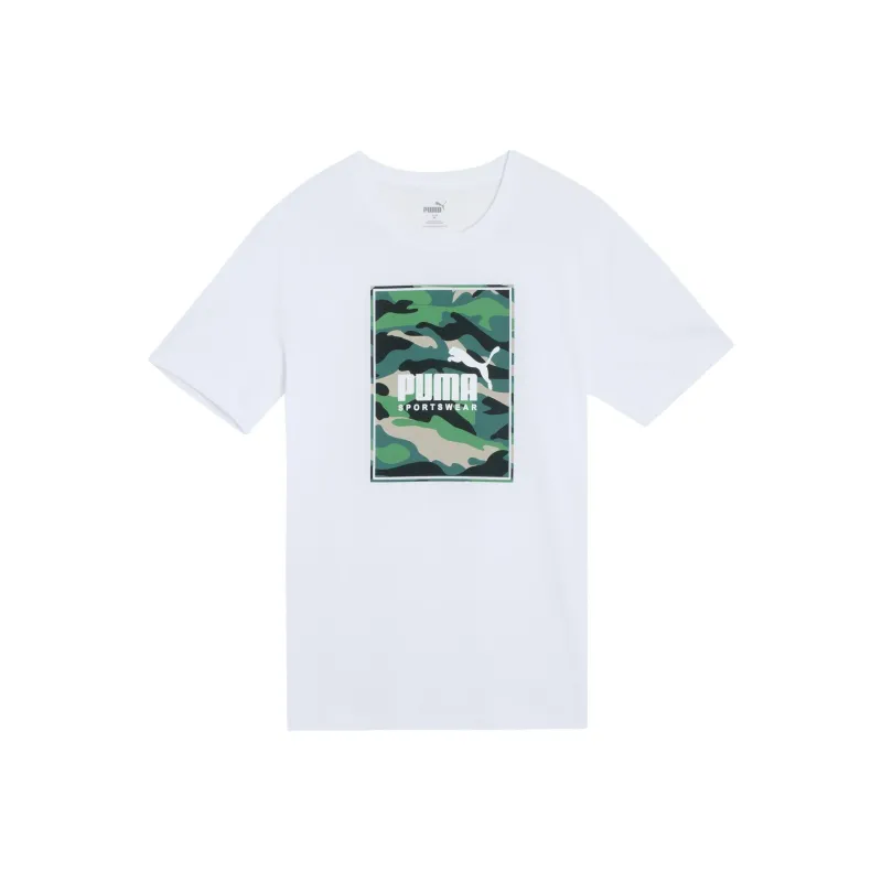 PUMA BOX LOGO T Shirts Men White-0