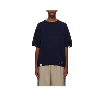 ADER ERROR Distressed Ribbed Top
