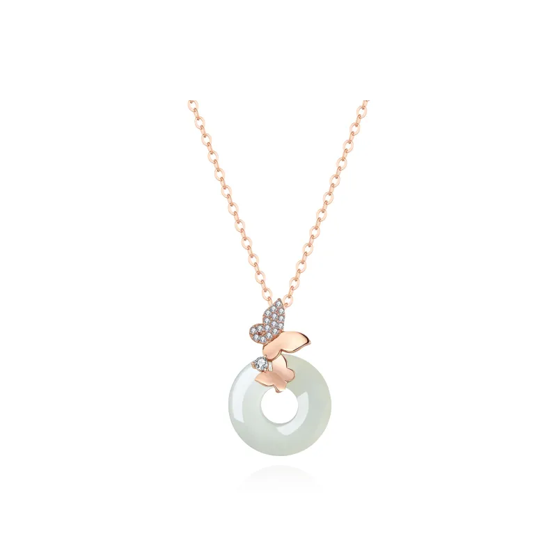 Love Jewelry Pendants Pale Greenish White Jade Unisex-0