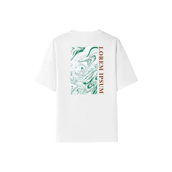 Kuangmi Marble Collection T Shirt Unisex White