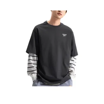 Reebok T Shirt Unisex Charcoal Black