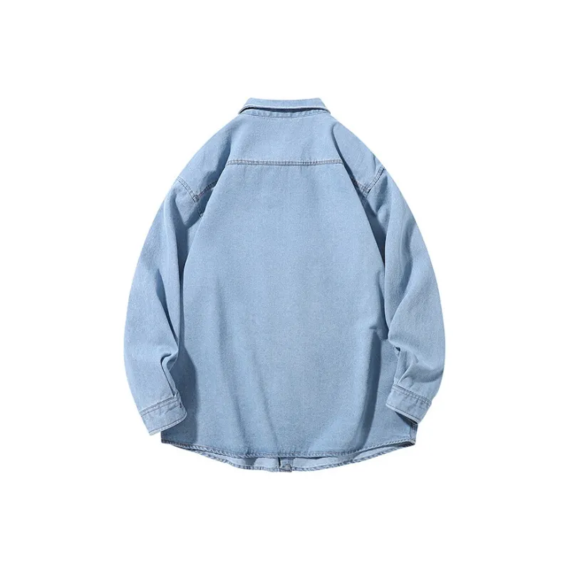 PAINT STAIN Minimalist Style Comfortable And Breathable Everyday Long Sleeved Shirt Unisex-5