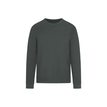 SKIMS FW24 COTTON MENS CLASSIC LONG SLEEVE T-SHIRT T-Shirt Men's DEEP SEA/Deep Sea Color