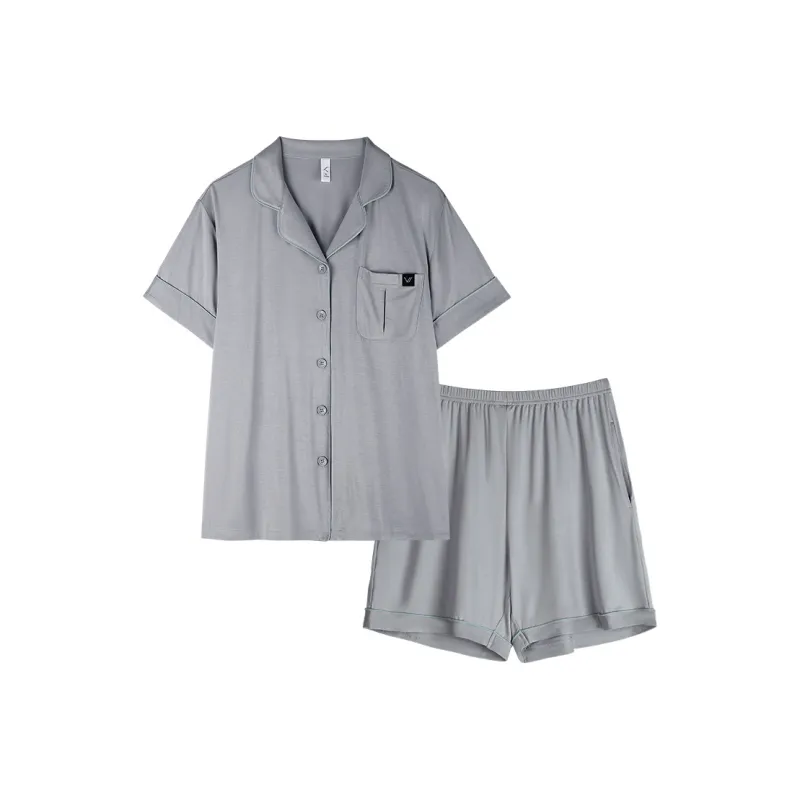 Xuan Liang Pajama Set Women's Mist Gray-0