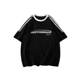 Black Half Striped