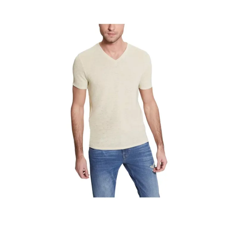 GUESS T-Shirt Men's Beige Yellow-0
