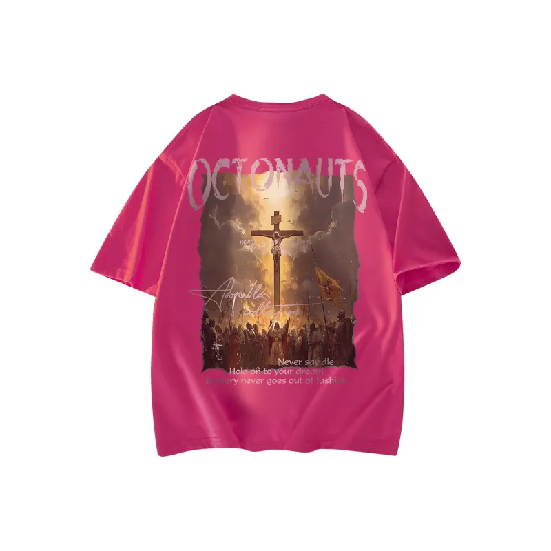 Small Columns Under The Sea T Shirt Unisex White-9