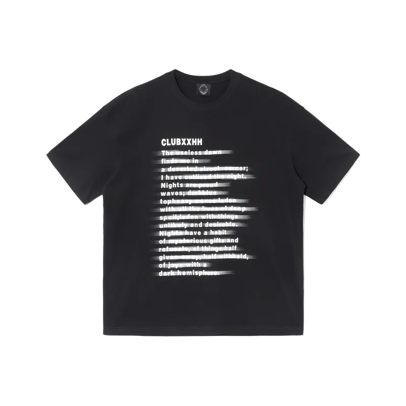 Clubxxhh T Shirts Unisex Black-0