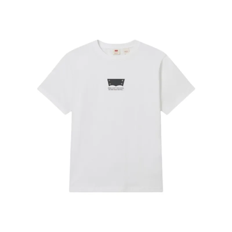 Levis T Shirts Men White-0