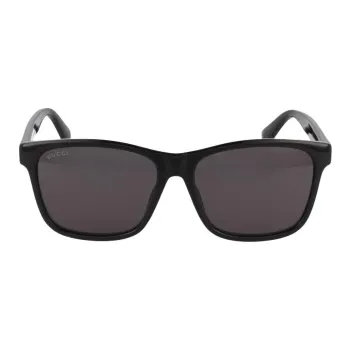 GUCCI Plastic Square Sunglasses Men's Black