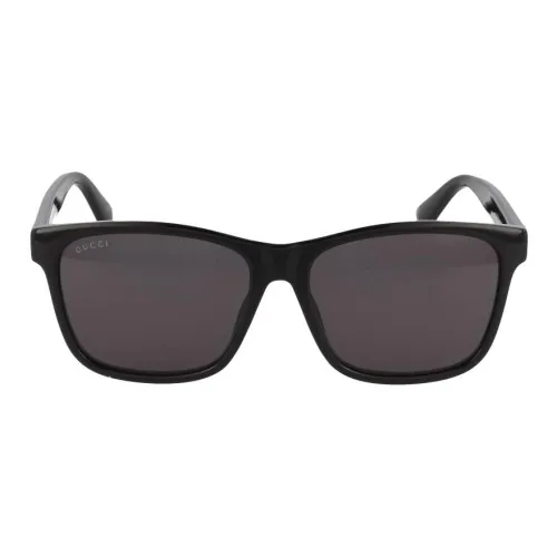 GUCCI Plastic Square Sunglasses Men's Black