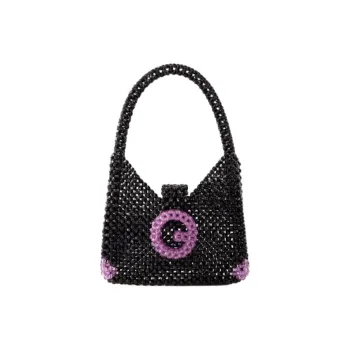 Germanier Plastic Handbag Women's Pitch Black & Purple