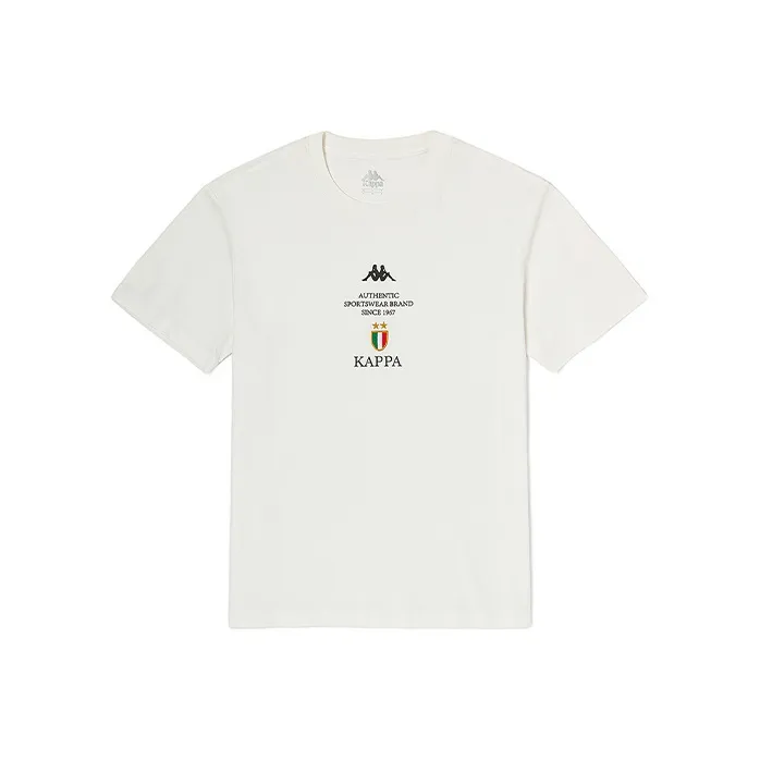 Kappa 1916 Series T Shirts Men Korean White 012-0