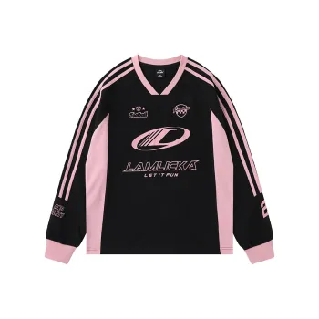 LAMLICKA T Shirt Unisex Black Pink