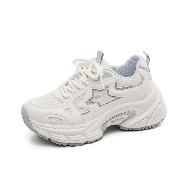 Warrior Wear Resistant Breathable Height Increasing Low Top Chunky Sneakers Women's-7