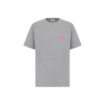 DIOR Logo Embroidered Crewneck T Shirt